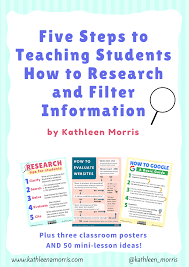 Online Research Skills For Students Five Tips For Teaching Students How To Research And Filter Information Research Skills Teaching Student Teaching