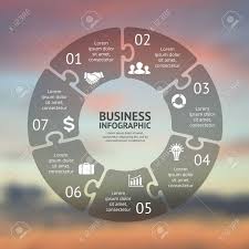 Kreis Puzzle Infografik Vorlage Fur Zyklusdiagramm Grafik Prasentation Und Runde Diagramm Busine Infografik Diagramm Design Diagramm