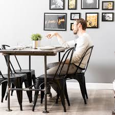 Are round tables better for small spaces? Poker Kitchen Table By Pipe Decor Pipe Decor