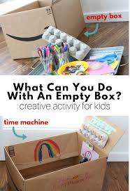 Some children, especially preschoolers, learn best through the sense of touch. What Can You Do With An Empty Box Creative Activity For Kids No Time For Flash Cards