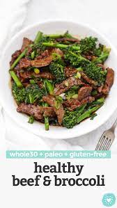 Take the strip steak out of the water bath and remove it from the bag. Healthy Beef And Broccoli Paleo Whole30 One Lovely Life