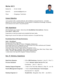 Resume Format