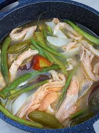 Sinigang na Salmon Belly sa Kamias - Kawaling Pinoy