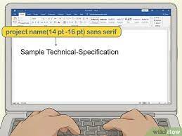 Customize this template to your heart's content and enjoy 24/7 support from the developers. How To Write A Technical Specification With Pictures Wikihow
