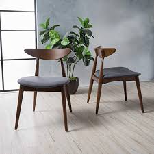 Amazon Com Christopher Knight Home 299971 Barron Dining Chair Set Of 2 Charcoal Mid Century Dining Chairs Midcentury Modern Dining Chairs Dining Chairs