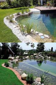 Two Garden Pools For Inspiration In 2020 Natural Swimming Pools Backyard Pool Garden Pool