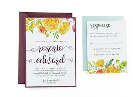 Make a wedding card online. Summer Bouquet Free Wedding Invitation Template