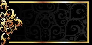 Background Black And Gold Border Design Vector Gold Frame On Black Background Material Pattern Banner Background Images Gold Frame Black Backgrounds