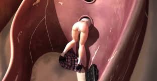 3D video - bir yabancı sıkışmış bir genç kıza tecavüz ediyor