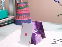 Use a ruler as a guide, take the rounded end of a paper clip (or a ballpoint pen that has run out of ink) and press along the dotted lines of the bird house pieces. How To Build A Card House 5 Steps With Pictures Instructables