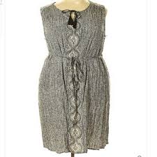 Ava Viv 100 Cotton Mini Dress Plus 3x Nwt Nwt
