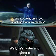 Make godzilla vs king kong vs bonk memes or upload your own images to make custom memes. Godzilla Vs Kong Godzilla Why Aren T You Punching That Monkey Meme Ahseeit