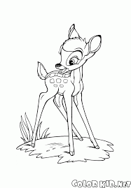 Disegni Da Colorare Bambi In The Meadow