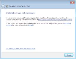 So what does that mean for me, and how do i install it again? How To Fix Windows 7 Sp1 S Installation Was Not Successful Error