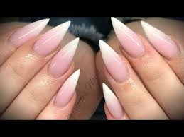 You might have heard about ombre hair since it is a popular hairstyle that has been around for quite some. Acrylic Nails Pink White Ombre Youtube