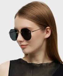 Beryl Gold Polygon Sunglasses