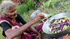 My 105 Years Grandma S Yummy Brinjal Curry World Best Brinjal Recipe Country Foods Youtube