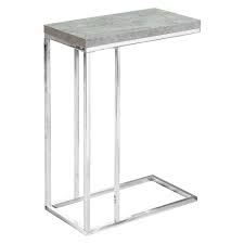 Accent Table Chrome Metal Gray Everyroom In 2020 Modern Accent Tables Accent Table Monarch Specialties