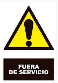 Cartel Peligro Fuera Servicio 25x17cm Leroy Merlin Cartel Carteles De Seguridad Peligro
