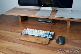 The grovemade desk shelf provides an ergonomic lift and ample space for up to two screens. Ergonofis Sway A Solid Walnut Sit Stand Desk With Panache Review