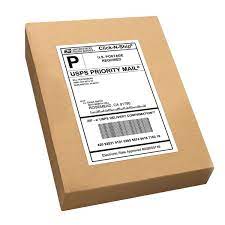 Print your shipping label on plain paper and fold at the line. How Shipping Labels Work Avery Com