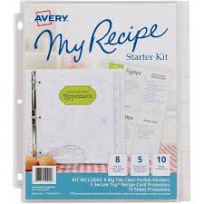 Free 2 Day Shipping On Qualified Orders Over 35 Buy Avery My Recipe Binder Starter Kit 19915 8 Tab Divid Recipe Binder Recipe Cards Template Recipe Book Diy