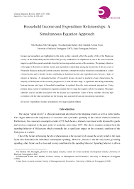 Ahmad amzad mohd @ hashim. Pdf Household Income And Expenditure Relationships A Simultaneous Equation Approach Nik Hashim Nik Mustapha Academia Edu