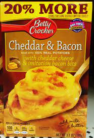 Betty Crocker Cheddar And Bacon Scalloped Potatoes Bacon Scalloped Potatoes Bacon Bits