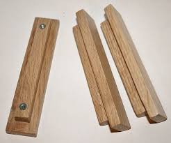wooden door handles solid oak bar