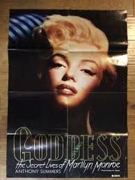 MARILYN MONROE POSTER BOOK NOVEL “GODDESS” BY ANTHONY SUMMERS