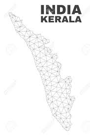 It is flanked by the arabian sea on the west. Abstract Kerala State Map Isolated On A White Background Triangular Royalty Free Cliparts Vectors And Stock Illustration Image 116726879