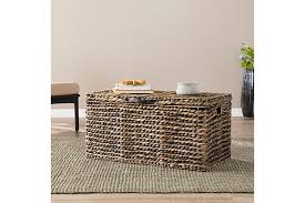 See more ideas about coffee table, table, cool coffee tables. Eira Water Hyacinth Coffee Storage Trunk Table Ashley Furniture Homestore