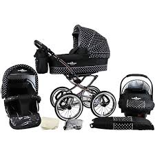 Maybe you would like to learn more about one of these? Kombi Kinderwagen Venedig Nostalgie 10 Tlg Black White Dots Bergsteiger Mytoys