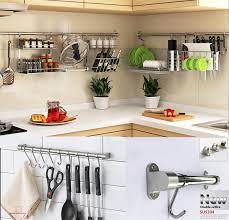 Buy metal kitchen hooks and get the best deals at the lowest prices on ebay! 2018 New Sus304 Stainless Steel Kitchen Rack Kitchen Shelf Hook Diy 30cm 120cm Wall Mounted Kitchen Racks Aliexpress