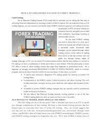 Morphogenetische felder im bereich devisenhandel. Pdf How Can A Beginner Succeed In Forex Trading