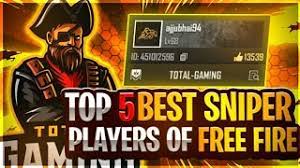 Here you will get top 10 global players tips and trick for using awm. Top 5 Best Sniper Players Of Garena Free Fire Ankush Free Fire Ajju Bhai Youtube