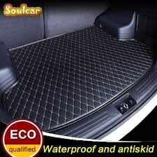 Leather Car Trunk Mats For Ford Focus Fiesta S Max Mondeo 2008 2009 2010 2011 2012 2013 2017 Car Floor Rear Cargo Liner M Boot Liners Volkswagen Phaeton Trunks