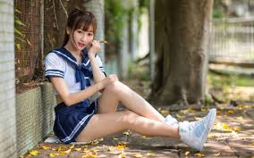 Mujer mujer niña de asia oriental,