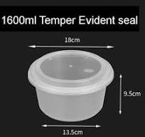 Round Shape 800ml/1100ml/1300ml/1600ml Temper Evident Seal ...