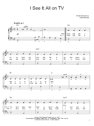 Willy Wonka I See It All On Tv Sheet Music Pdf Notes Chords Children Score Easy Piano Download Printable Sku 54372