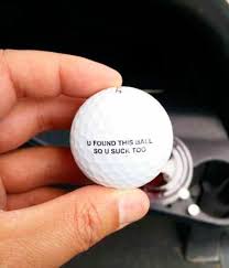 If you think it's hard to meet new people, try picking up the wrong golf ball. Pin On Golf Humor