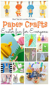 Paper Easter Crafts Red Ted Art Make Crafting With Kids Easy Fun Easter Paper Crafts Easy Easter Crafts Paper Crafts