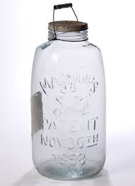 Mason'S Aqua Canning Jars Set Of 3 – Mason'S Patent Nov. 30Th 1858 – - Ruby  Lane