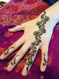 Simple Vine Design For Temporary Henna Tattoo Henna Tattoo Temporary Henna Designs Henna