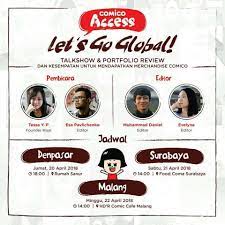 From january 1, 2018 through december 31, 2018. Indonesia Needs More Comic Artists Comico Access Let S Go Global Malang Event Report The Indonesian Anime Times