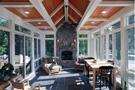 A sunroom is a perfect place to play with bright colors and patterns. 10 Rustic Sunroom Design Ideas Wayfair