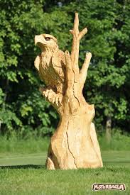 Adler Eagle Schnitzen Mit Der Kettensage Holz Schnitzen Holzkunst