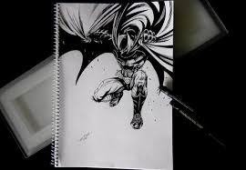 I am very excited for the upcoming movie the dark knight, directed by christopher nolan. Ink Style Batman Drawing Steemit