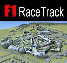 F1 Racetrack 01 3d Model Superb Game Ready Racertack And Cars Collection Track With Vray 1 5 3d Model Buildings Other Archit Race Track Public Road Monza