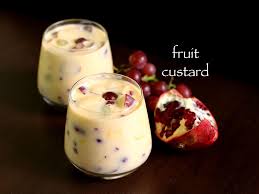 Custard Recipe Fruit Custard Recipe Fruit Salad With Custard Recipe With Step By Step Photo Video Simple Milk Base Custard Recipes Fruit Custard Fruit Cream